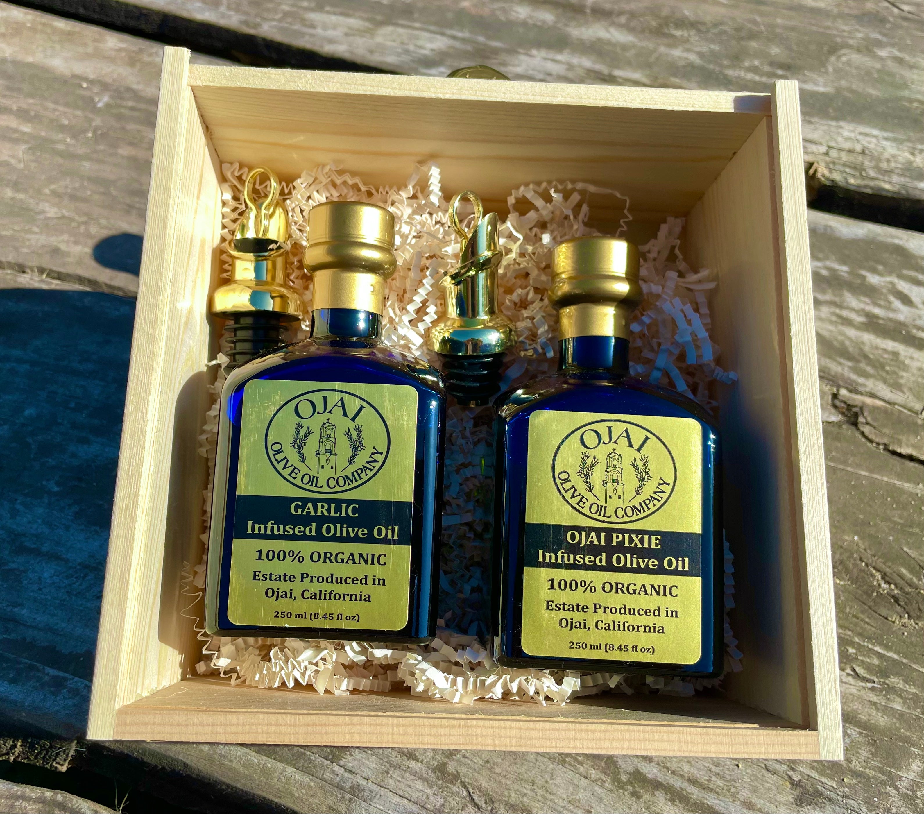 Small Custom Wooden Gift Box – Ojai Olive Oil