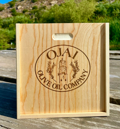 Empty Small Natural Wood Gift Box